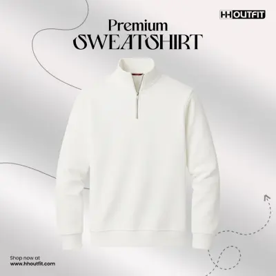 PREMIUM SWEATSHIRT WHITE