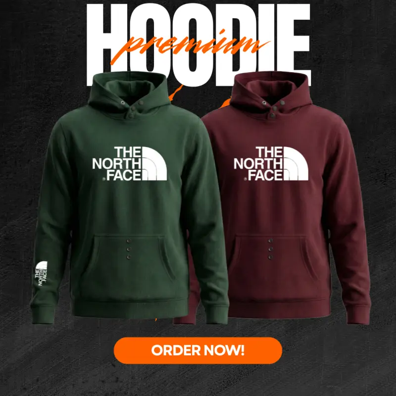 MEN'S PREMIUM HOODIE GREEN + MEROON COMBO