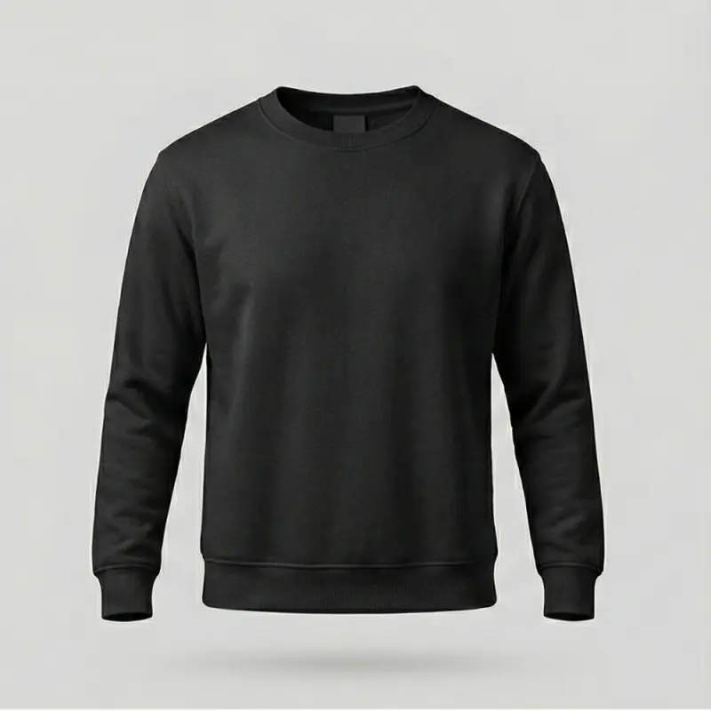 SWEATSHIRT COMBO WHITE + BLACK SOLID