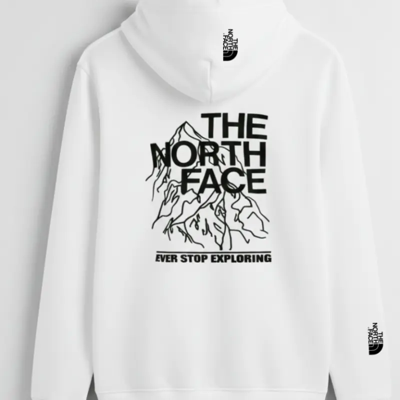 MEN'S PREMIUM HOODIE WHITE+ MEROON COMBO