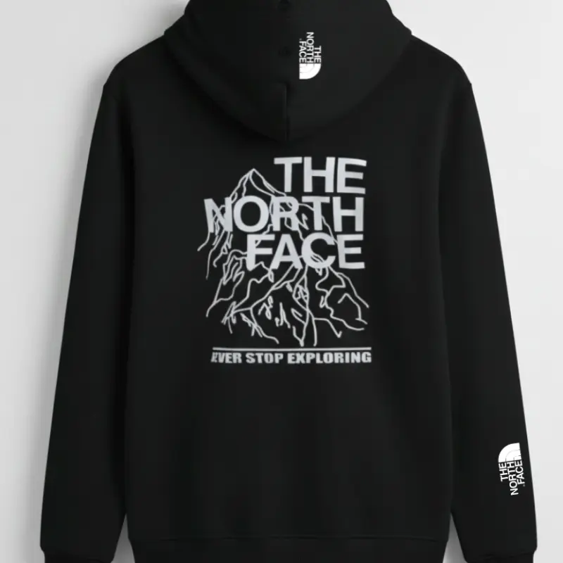 MEN'S PREMIUM HOODIE BLACK + MEROON COMBO